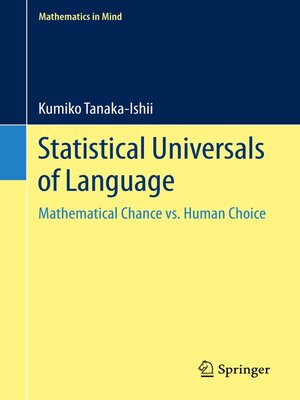 cover image of Statistical Universals of Language